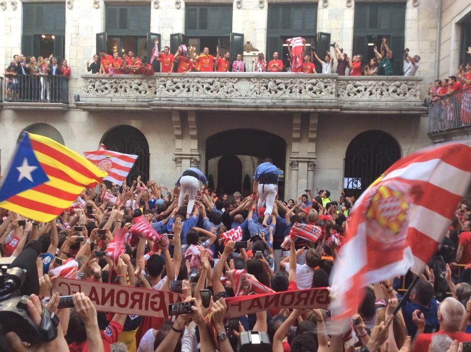 Rua de celebració de l'ascens del Girona