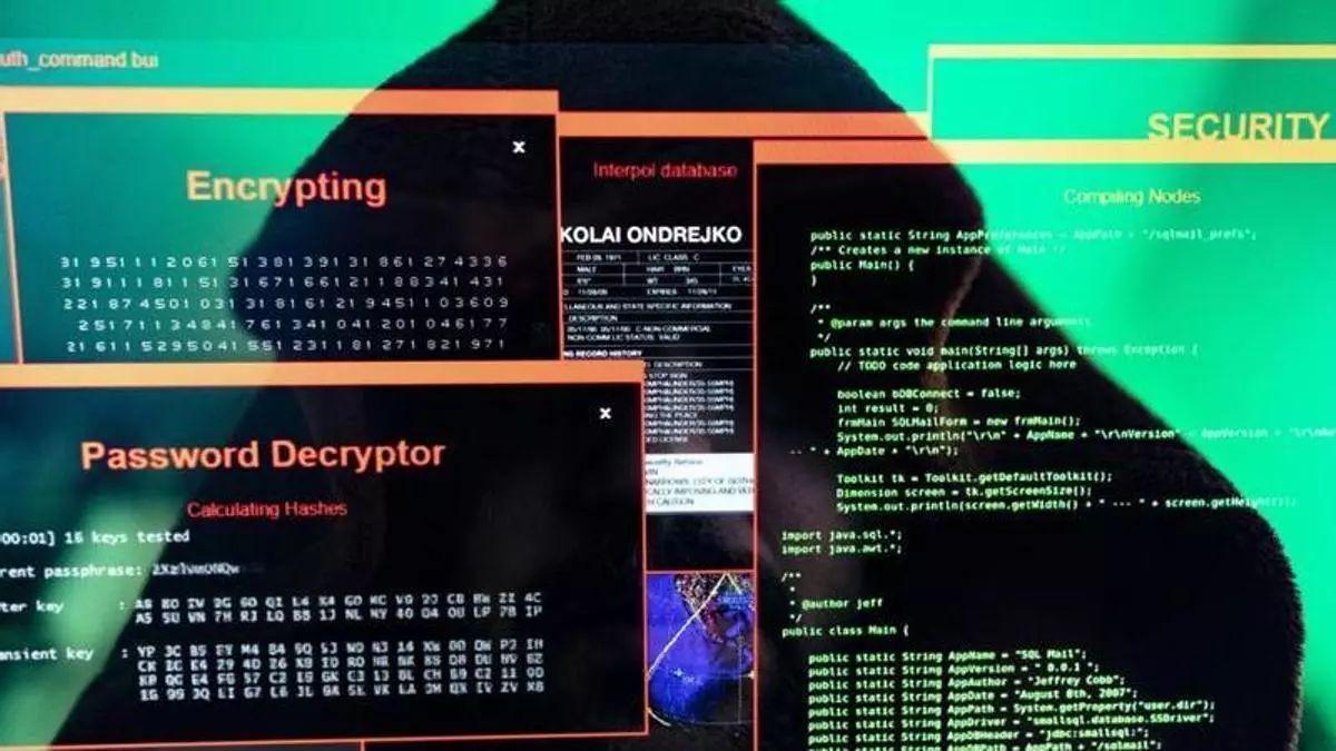Economía 11/02/2026 Pantalla de un ordenador sometido a un ciberataque. EPC