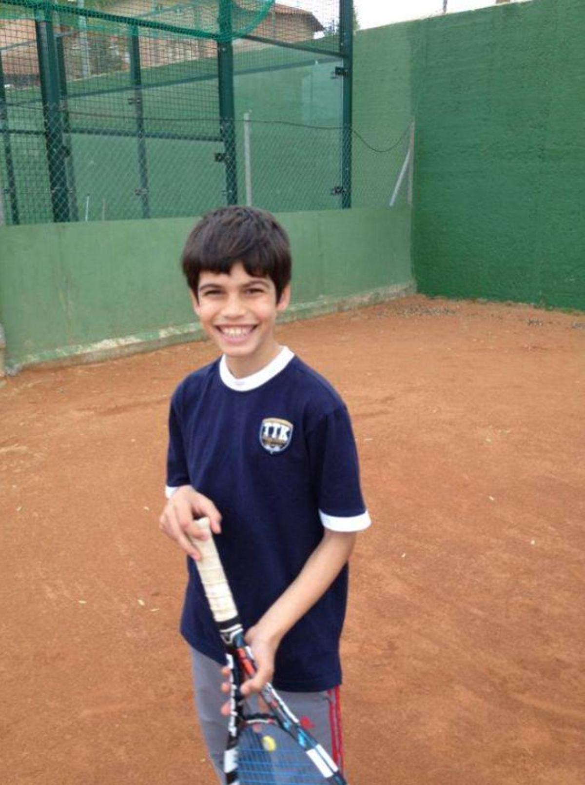 Carlos Alcaraz de pequeño