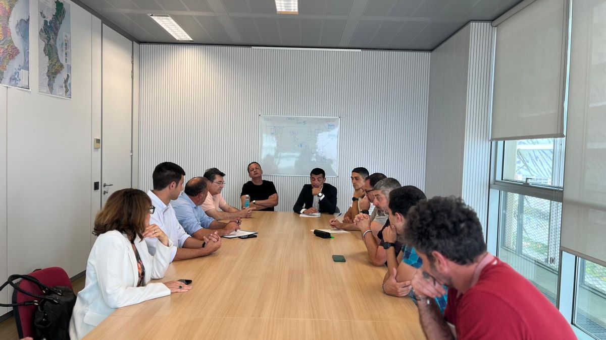 Uno de los momentos de la la reunión.
