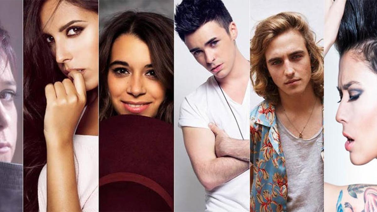 Los seis candidatos a Eurovisión