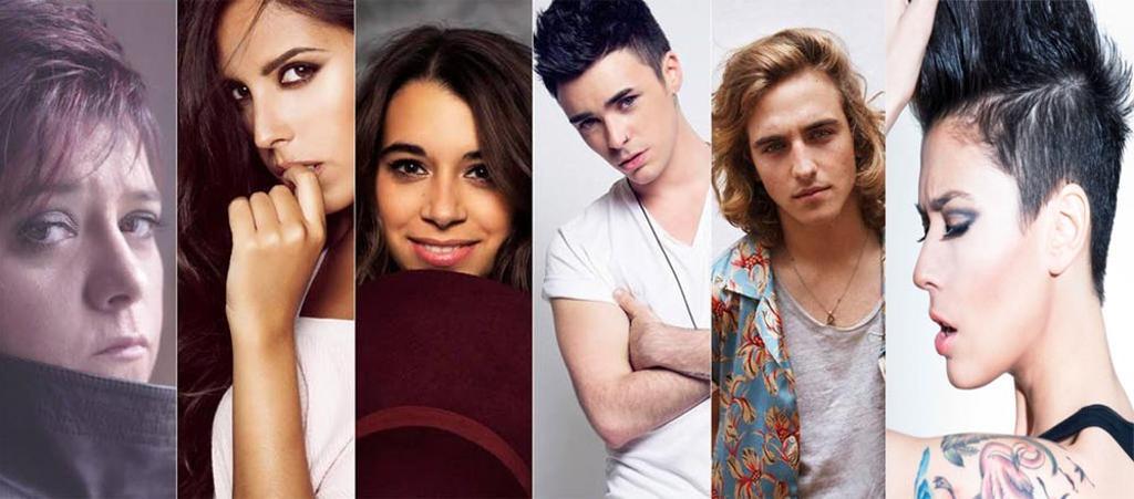 Los seis candidatos a Eurovisión