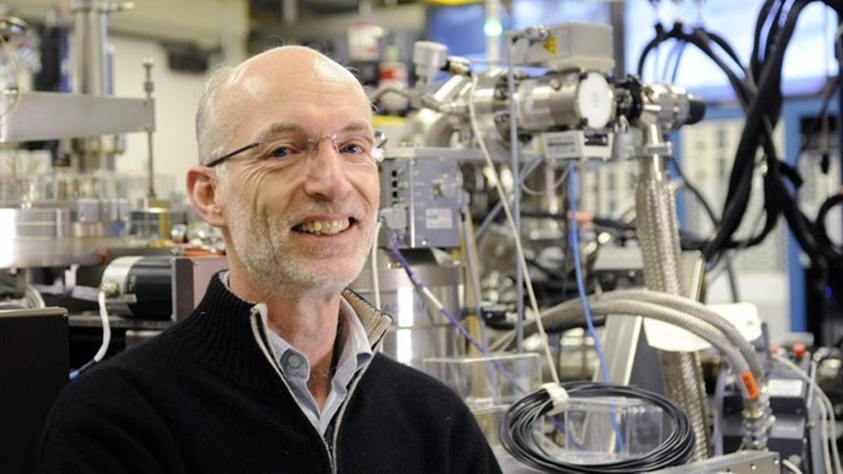 Stuart Parkin, en el laboratorio donde trabaja.