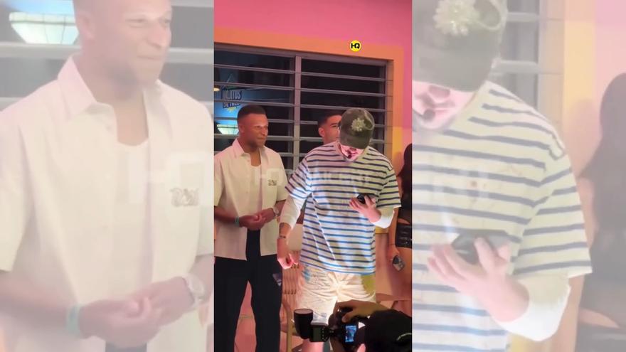 Mbappé en el concierto de Bad Bunny en Puerto Rico