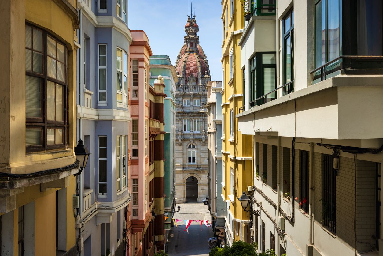 La avenida Puerta de Aires, en A Coruña se da cierto aire a Nothing Hill.