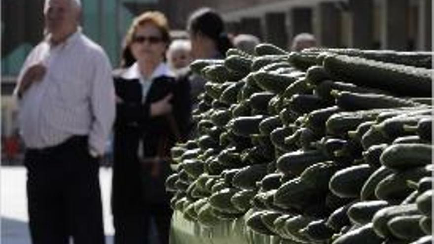 Productors van regalar 40.000 quilos d&#039;hortalisses a Madrid.