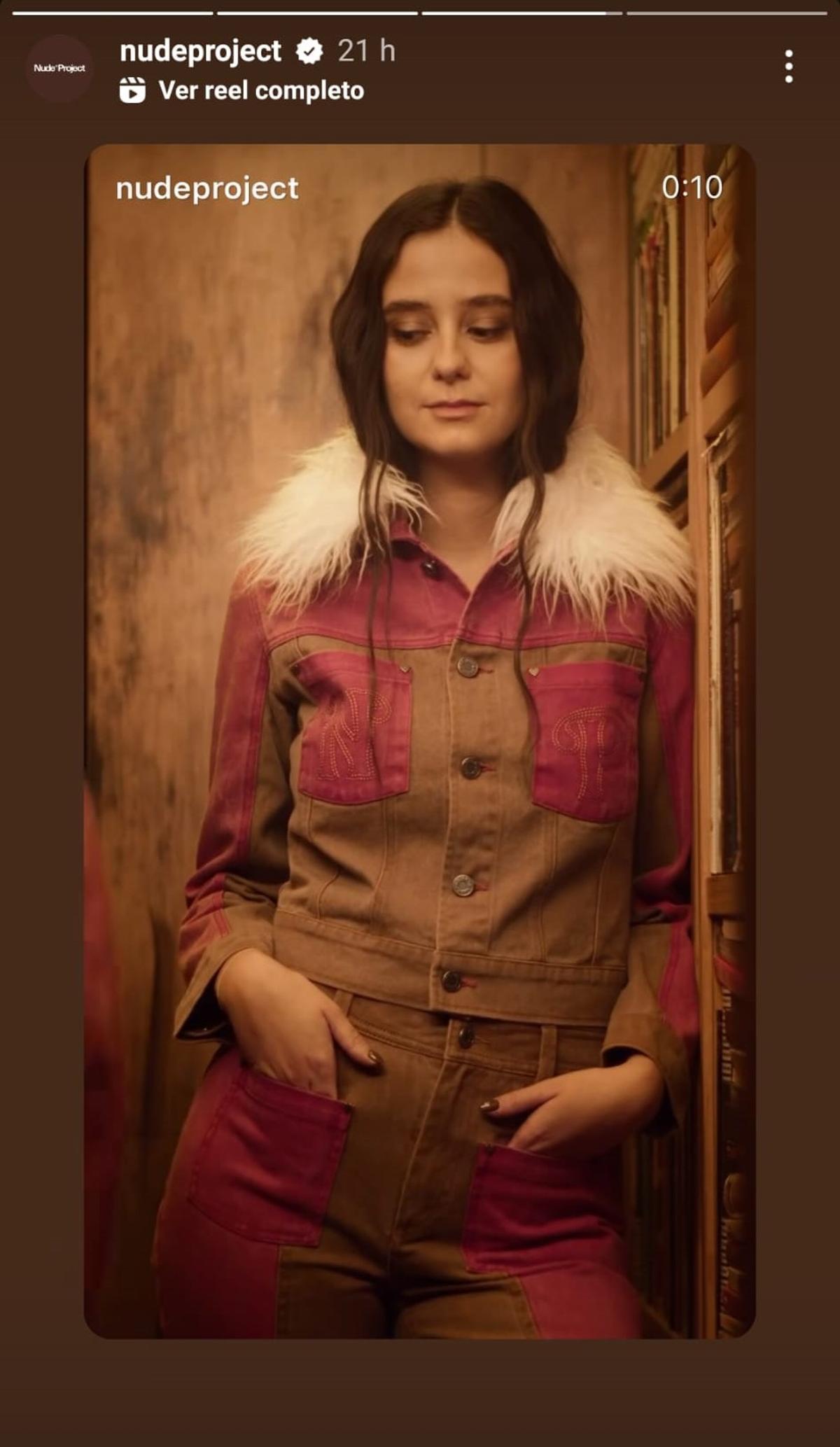 Victoria Federica, en un momento del anuncio.