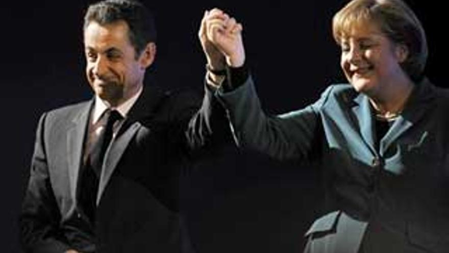 Sarkozy y Merkel desean un &quot;gran éxito&quot; a Rajoy en las elecciones