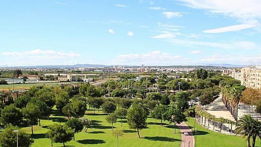 Vista aérea del Parc del Dijous.