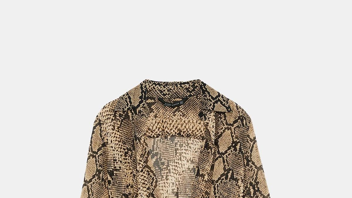 El estampado de serpiente vuelve a Zara en otoño