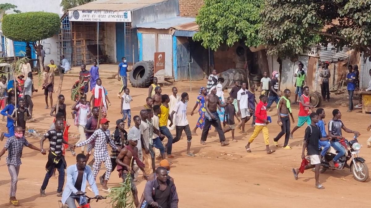 Protestas en Moundou, Chad.