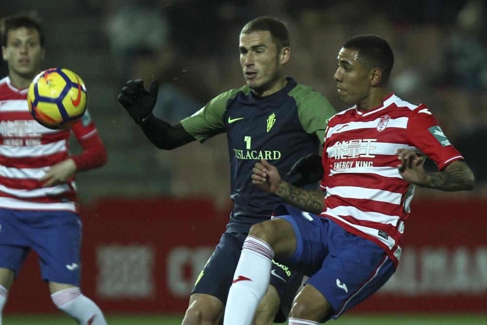 Imágenes del partido Granada-Sporting de Segunda División