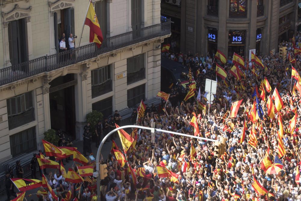 Manifestación en Barcelona por la unidad de España