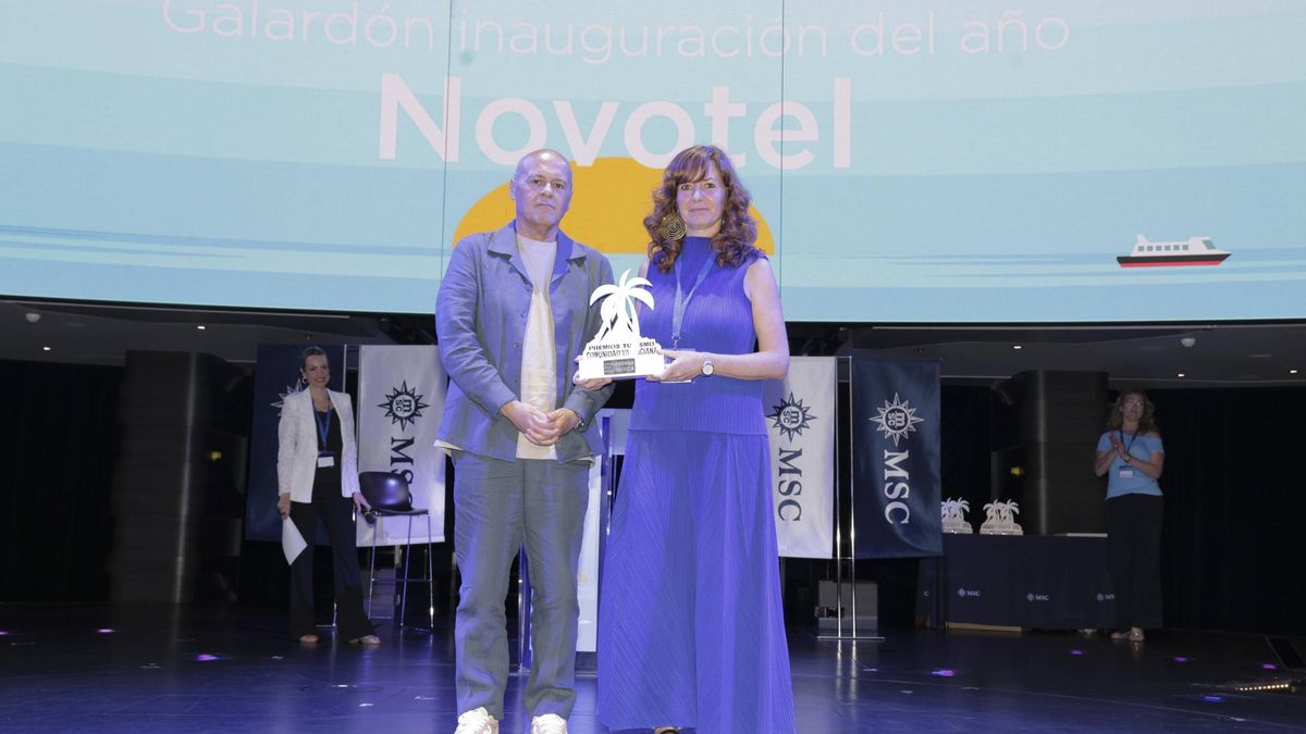 Mónica Fullana, co-fundadora de Monica Fullana Arquitectura e Interiorismo, junto a Joan-Carles Martí, director de Levante-EMV.