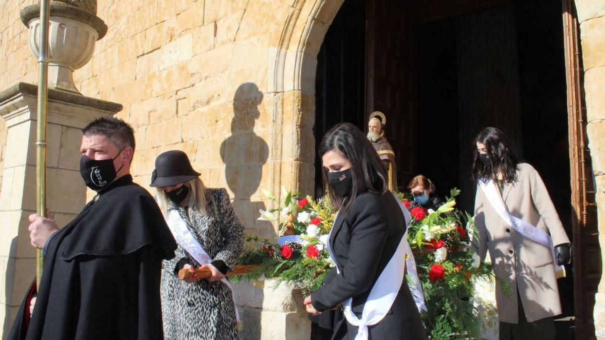 La procesión en honor a San Antón en Arcenillas. | E. R.