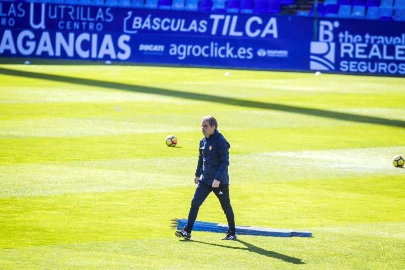 Sesión de entrenamiento del Real Zaragoza