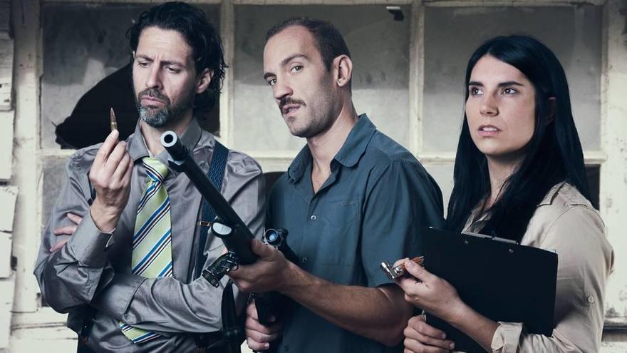 Pedro Santomera, Javier Mula y Laura Miralles protagonizan El vendedor, que La Trama estrena mañana en el Romea.