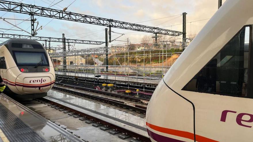 Obras en la estación de A Coruña. | L. O.