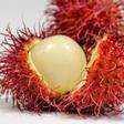 Es una fruta con forma de huevo, cubierta de pelos color magenta