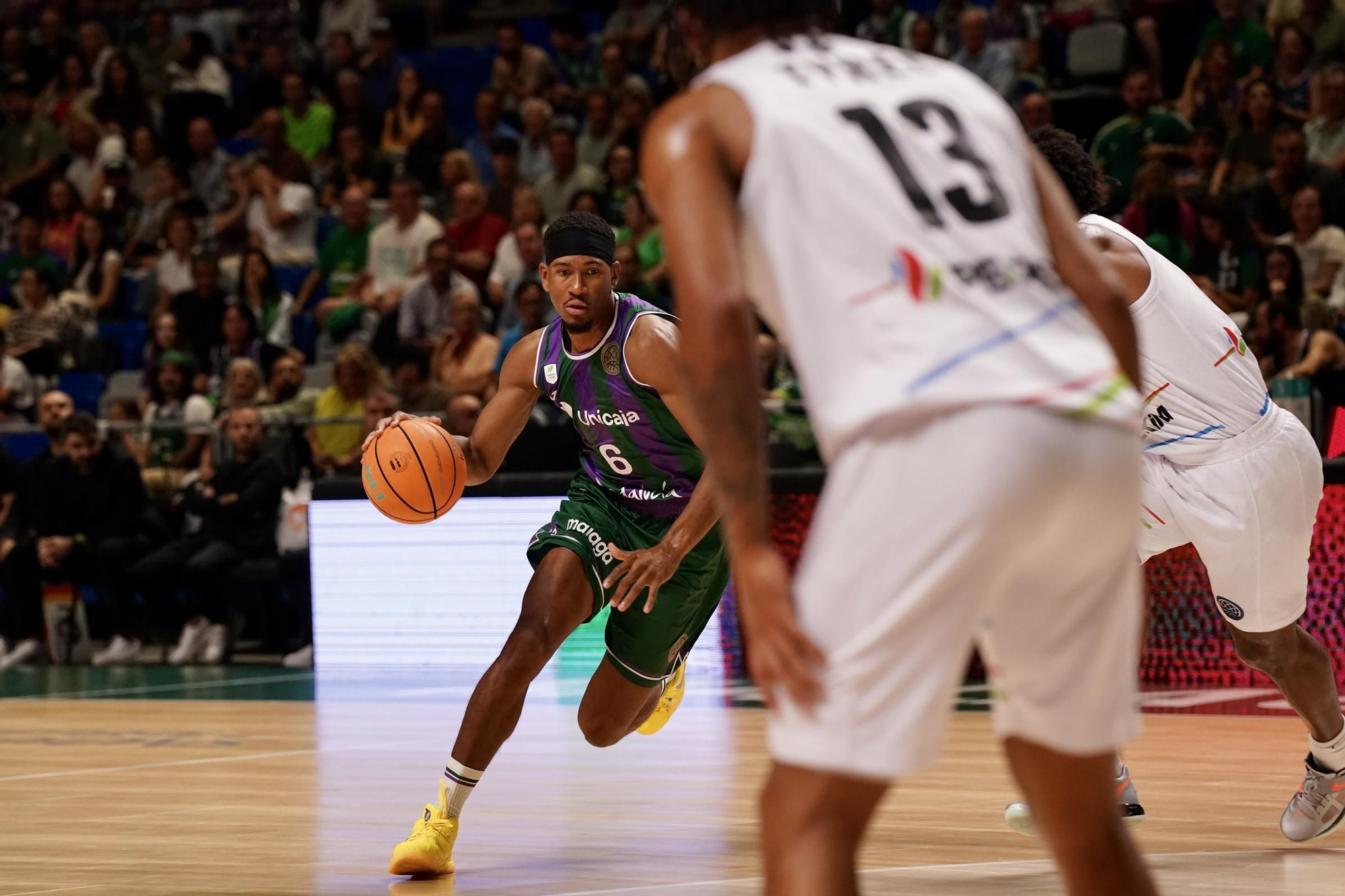 Partido disputado entre el Unicaja y el Aliaga Petkimspor de la BCL