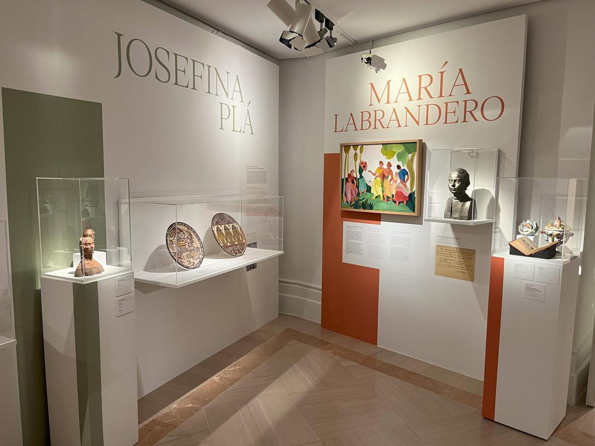 Espacios dedicados a Josefina Plá y María Labrandero.