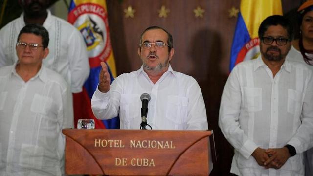 El guerrillero Timochenko en La Habana.