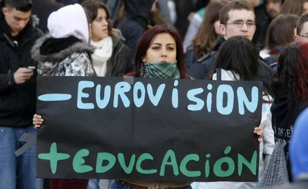 Fotogalería: Manifestación de estudiantes en Zaragoza