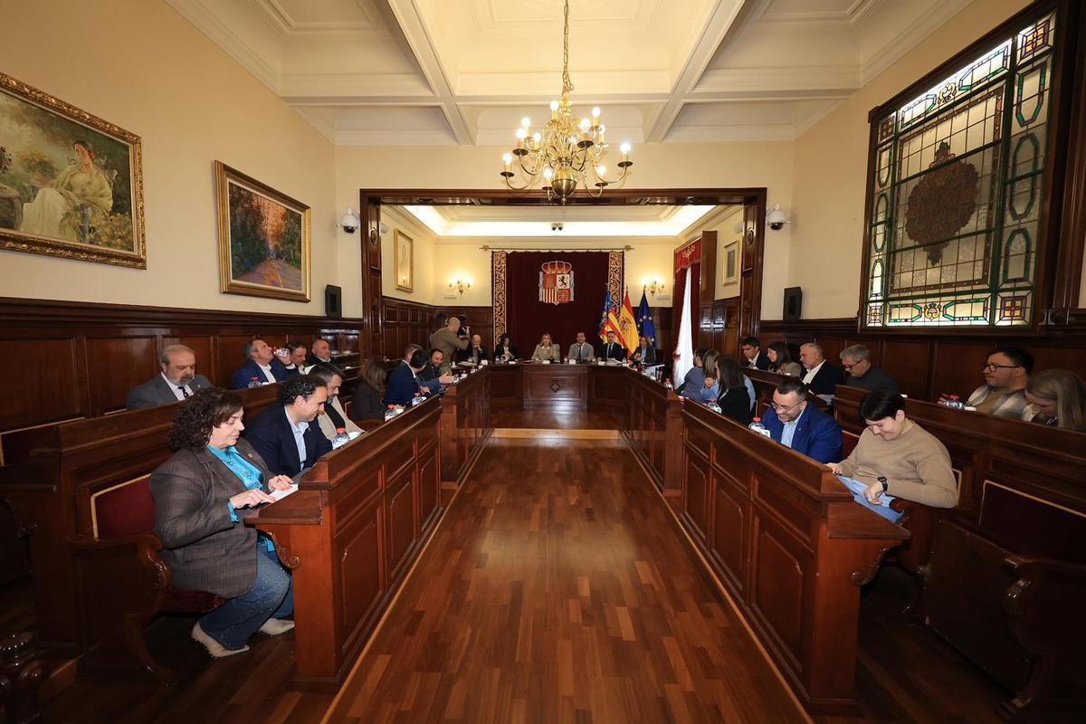 Momento del pleno ordinario de febrero, celebrado este martes.