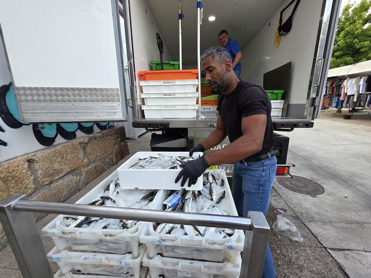 El de ayer fue un día importante en la plaza de abastos, donde la sardina fue abundante y de calidad. En la de Vilagarcía se vendió a 8 euros, la de «motora», y a 10 o 12 si era «sardiña do xeito».