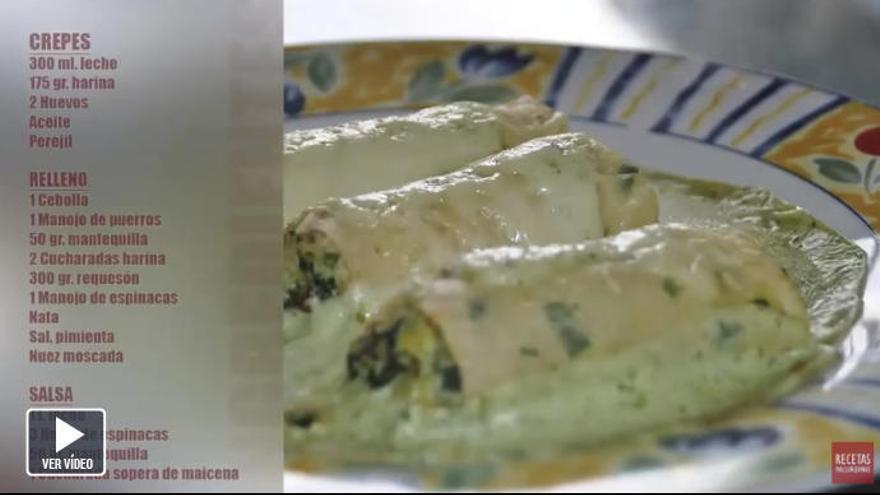 &#039;Recetas mallorquinas&#039; de Maria Gibert: Canelones de espinacas y requesón