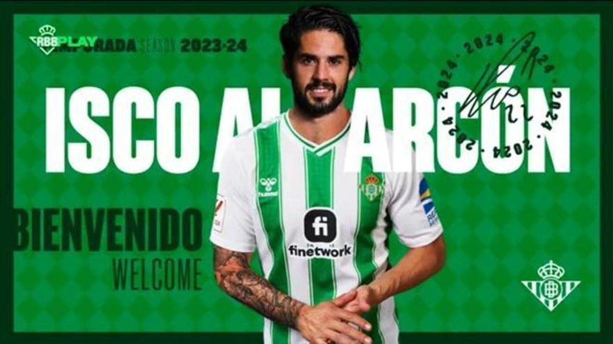 Isco llevará el 22 y ya entrena con el Betis