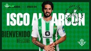 Isco llevará el 22 y ya entrena con el Betis