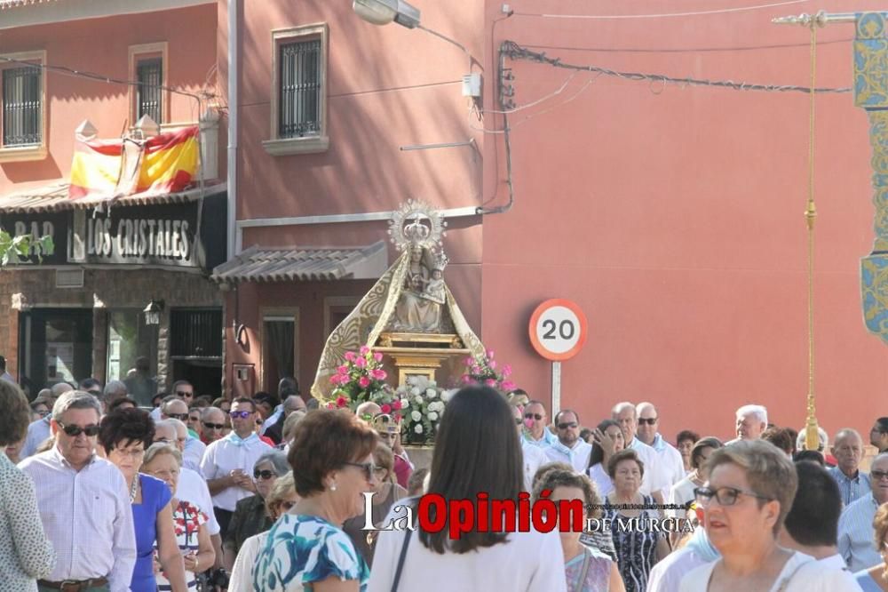 La Virgen de las Huertas llega a Lorca para las fiestas