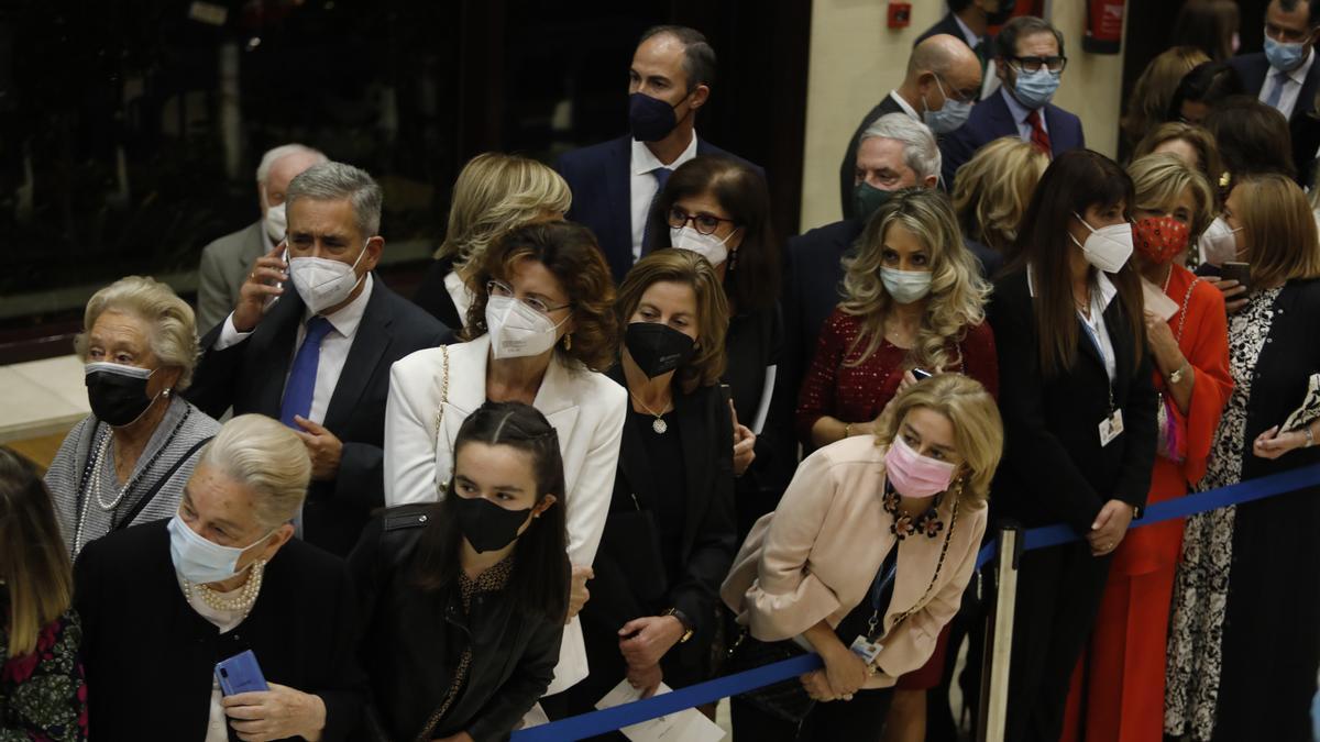 La Familia Real, tras el concierto en el Auditorio Príncipe Felipe