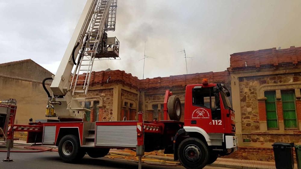 Fuego en un edificio de Benavente