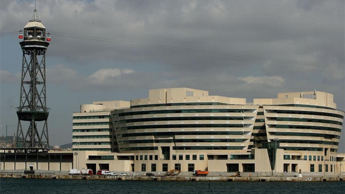 El World Trade Center de Barcelona, donde está el  Eurostars Grand Marina.