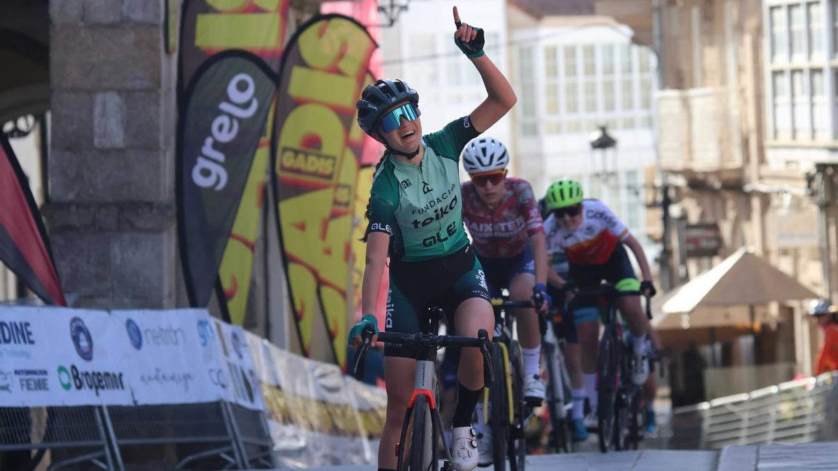 Carla Bañuls Puente, triunfadora de la prueba de la Copa de España disputada en Betanzos