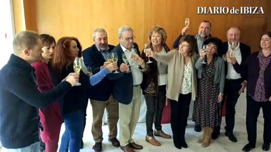 Brindis de Navidad en el Consell de Ibiza