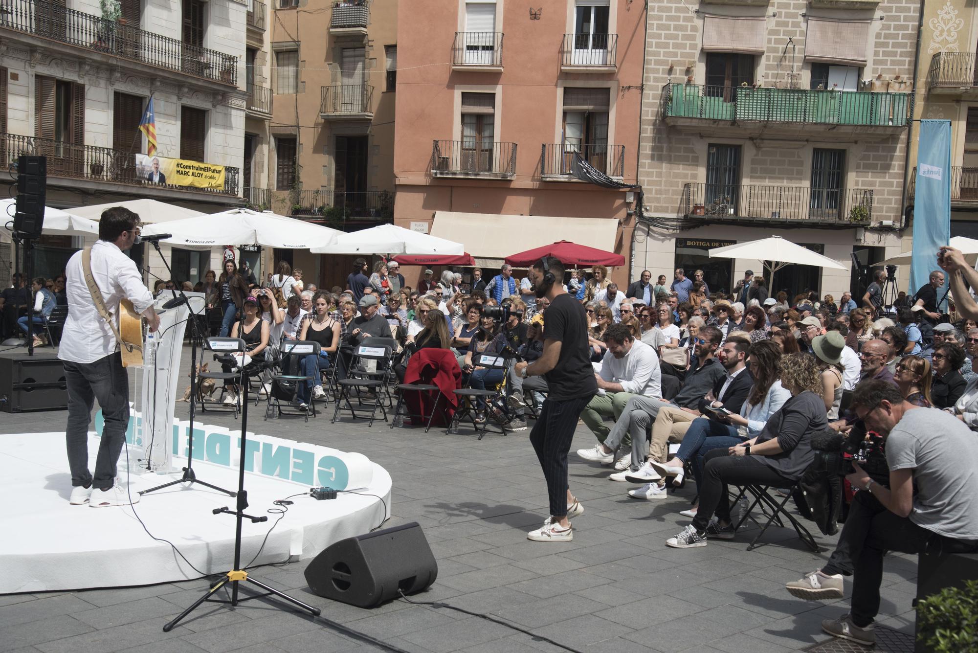 Acte central del candidat a l'alcaldia de Manresa de Junts, Ramon Bacardit