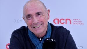 El presidente de la ANC, Lluís Llach, en una entrevista con la Agència Catalana de Notícies.