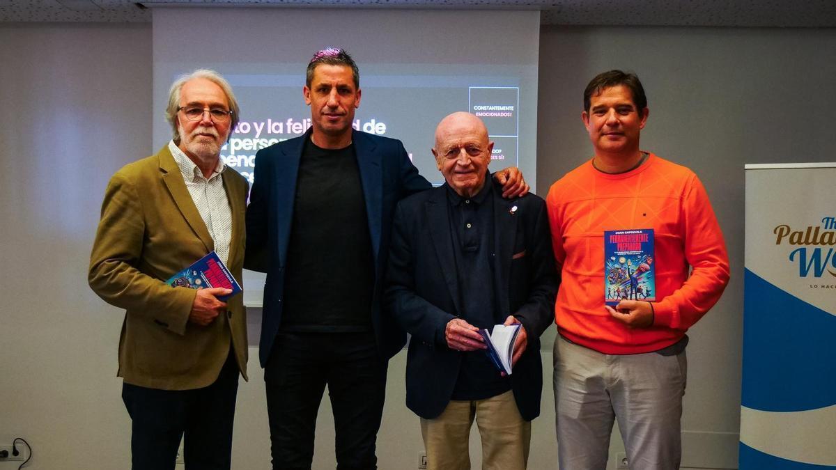 Capdevila, Matutes, Martín y Palasi, en la presentación del libro 'Permanentemente preparado'.