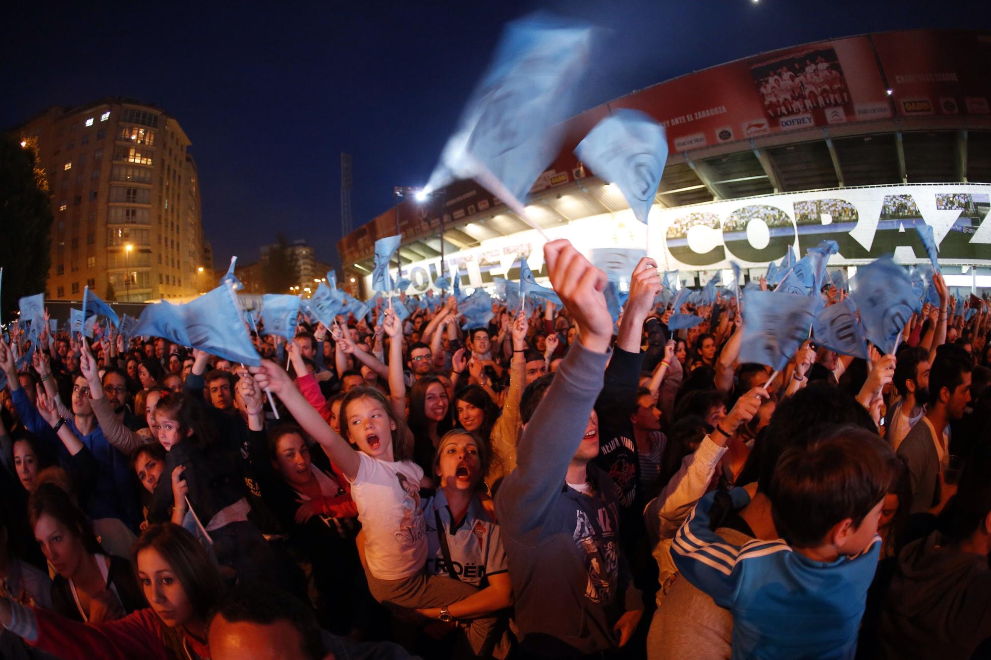 Concierto de celebración del 90º aniversario del Celta en Balaídos con la Orquesta Panorama en mayo de 2014