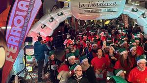 Arranque de la carrera La Nadalenca de Santa Coloma de Gramenet, el sábado 16 de diciembre de 2023