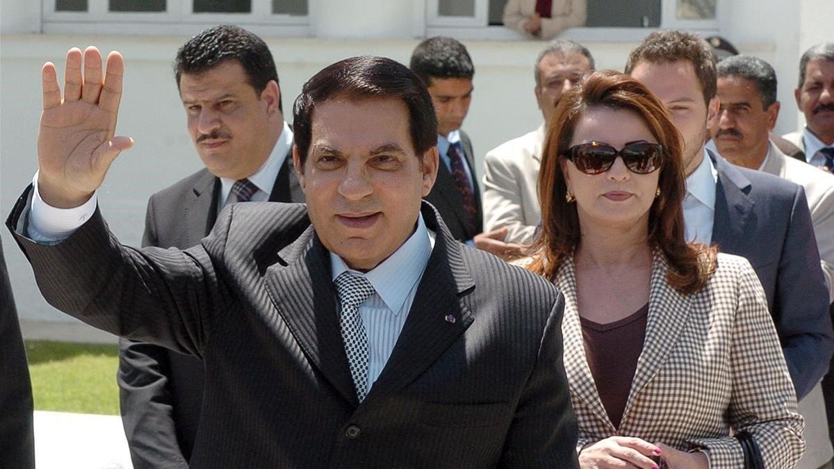 Ben Alí y su esposa, Leila, en una imagen tomada en mayo del 2010.