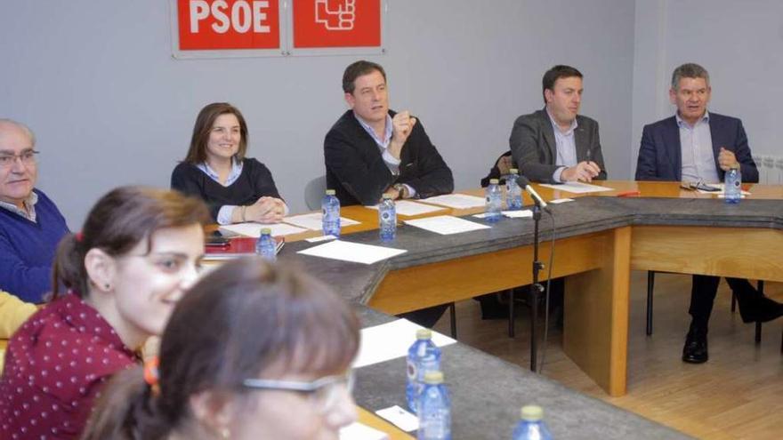 Reunión, ayer, de la ejecutiva nacional del PSdeG-PSOE.