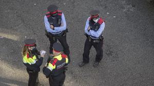 Miembros de los mossos d’esquadra