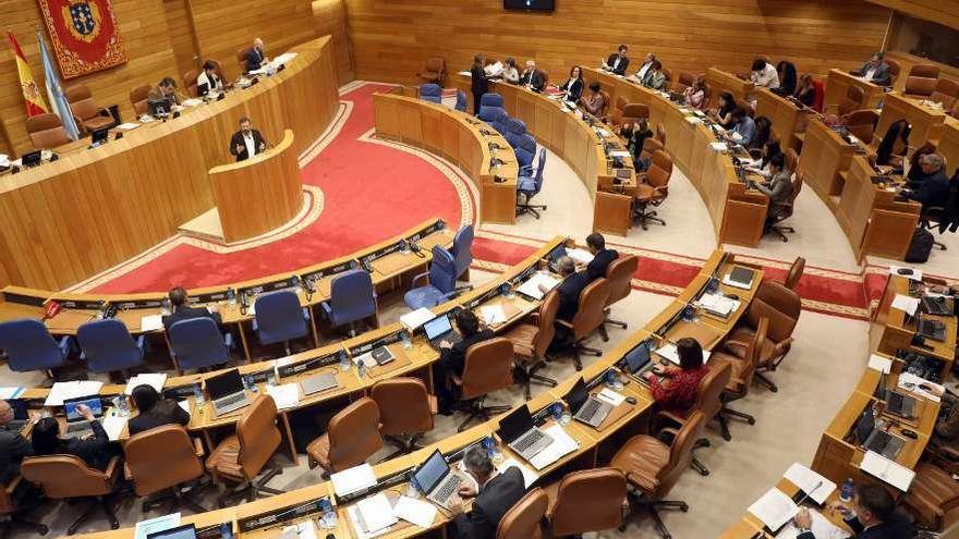 Pleno del Parlamento gallego celebrado la pasada semana. // Xoán Álvarez