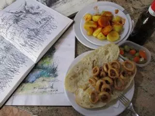 LOS CALAMARES Y CUADERNOS VIAJEROS EN ELCHE