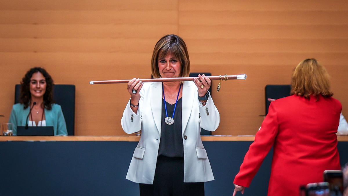 Núria Marín (PSC), proclamada de nuevo alcaldesa de L’Hospitalet este sábado 17 de junio.