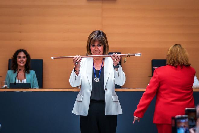 Núria Marín, proclamada de nuevo alcaldesa de L'Hospitalet con los únicos votos del PSC